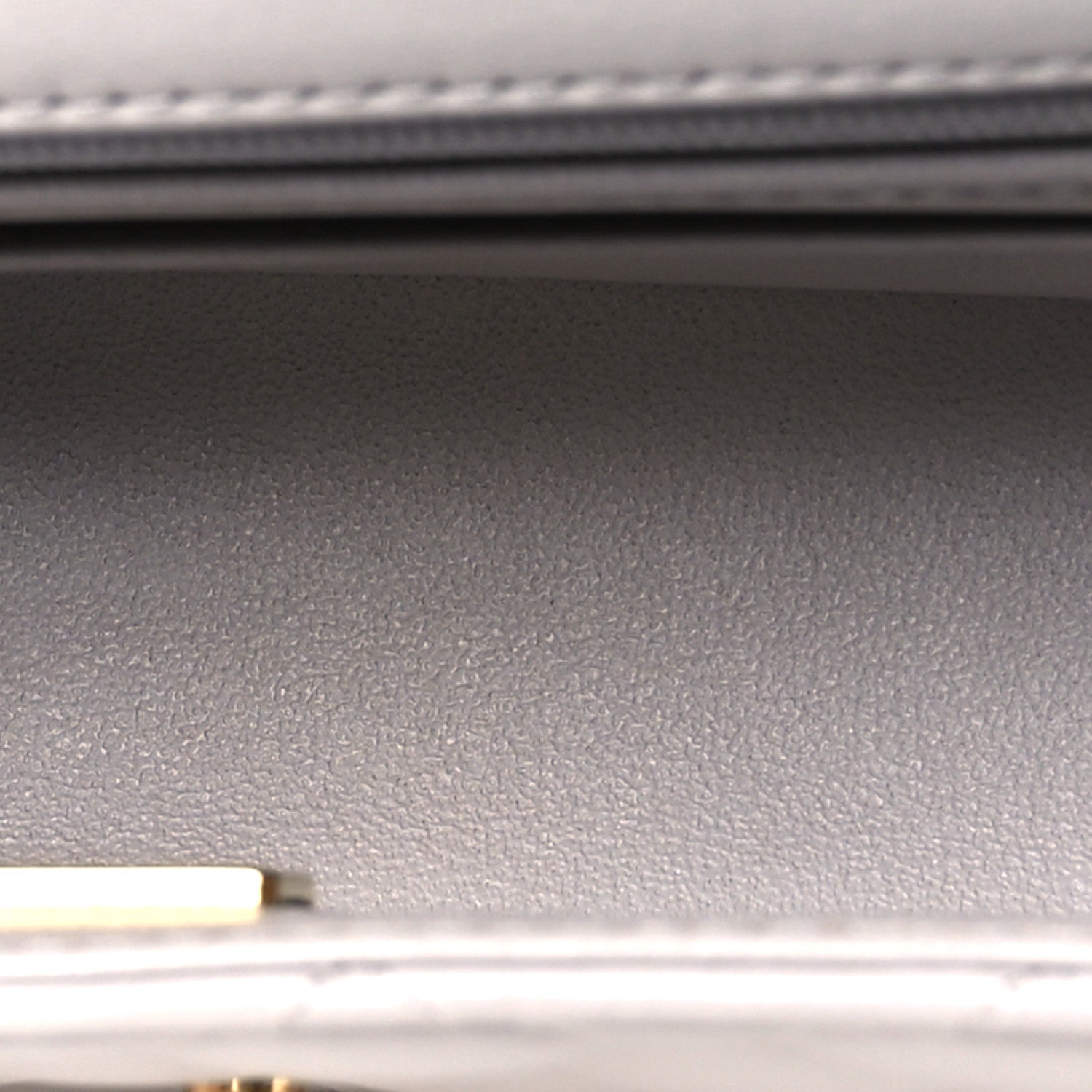 Lambskin Quilted Mini Top Handle Rectangular Flap Grey