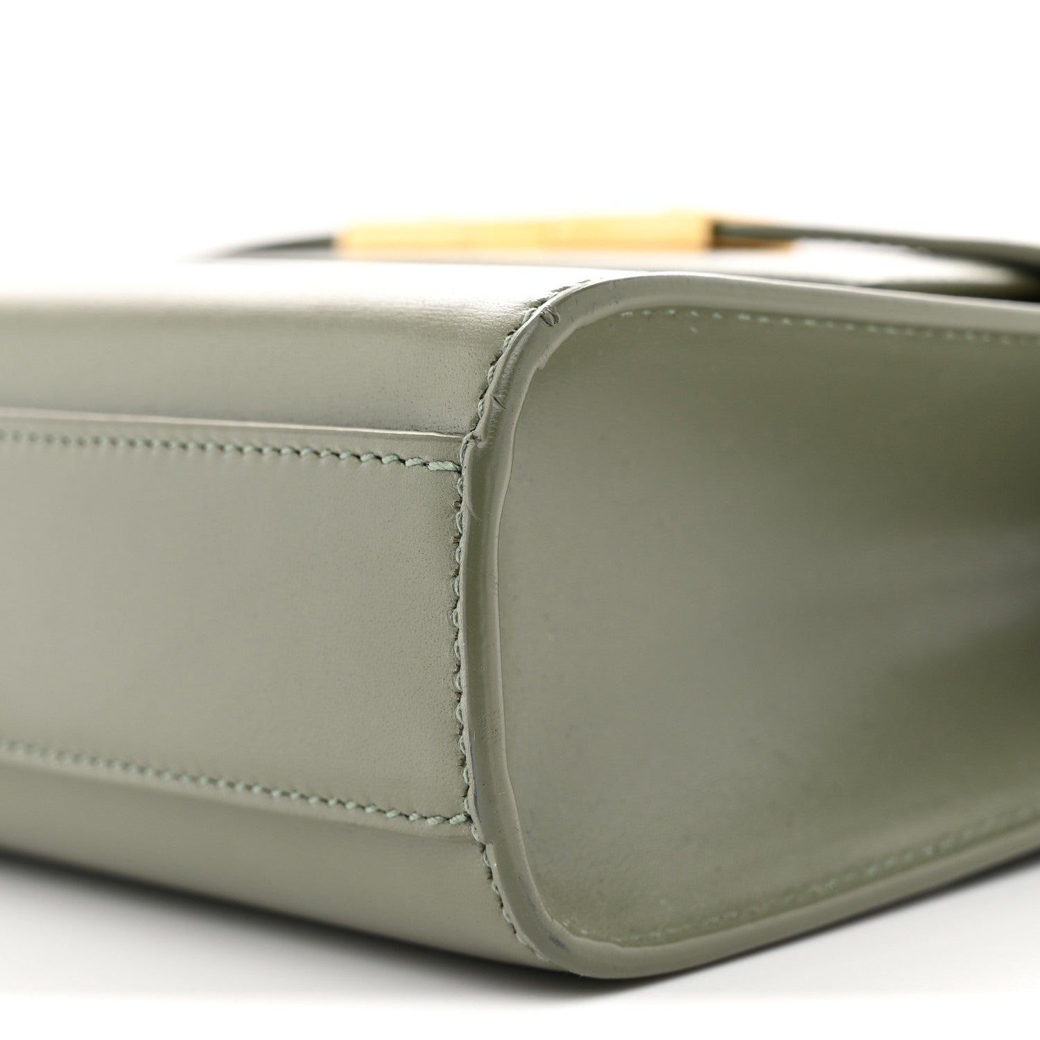 Smooth Calfskin Small Manhattan Shoulder Bag Light Green