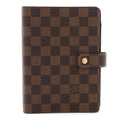 Damier Ebene Medium Ring Agenda Cover