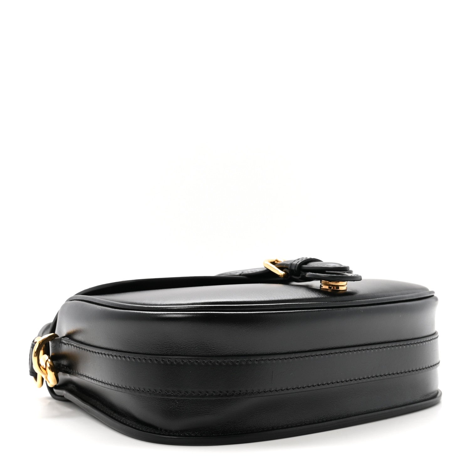 Box Calfskin Medium Bobby Flap Black