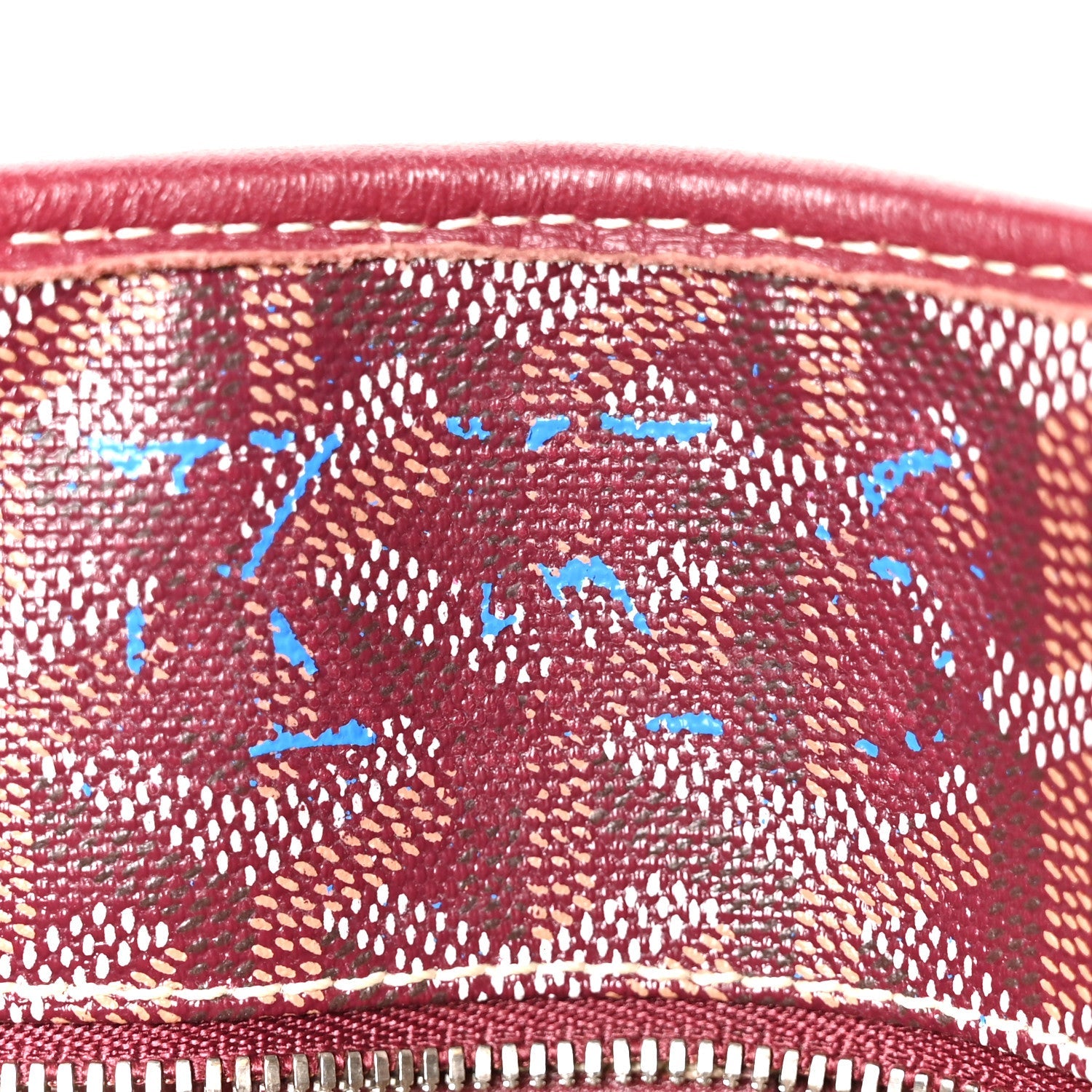 Goyardine Artois PM Burgundy