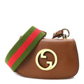 Roxy Calfskin Web Mini Blondie Shoulder Bag Cuir