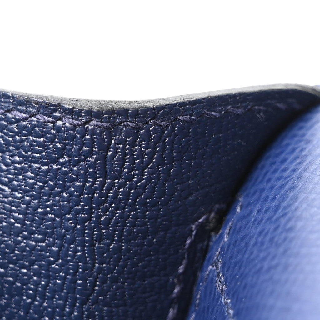 Epsom Kelly Sellier 28 Bleu Saphir