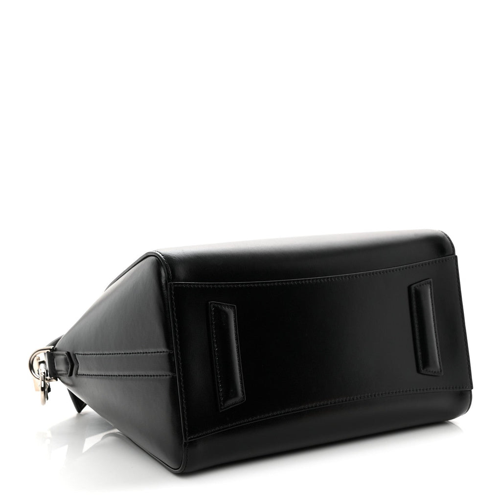 Shiny Lord Calfskin Small Antigona Black