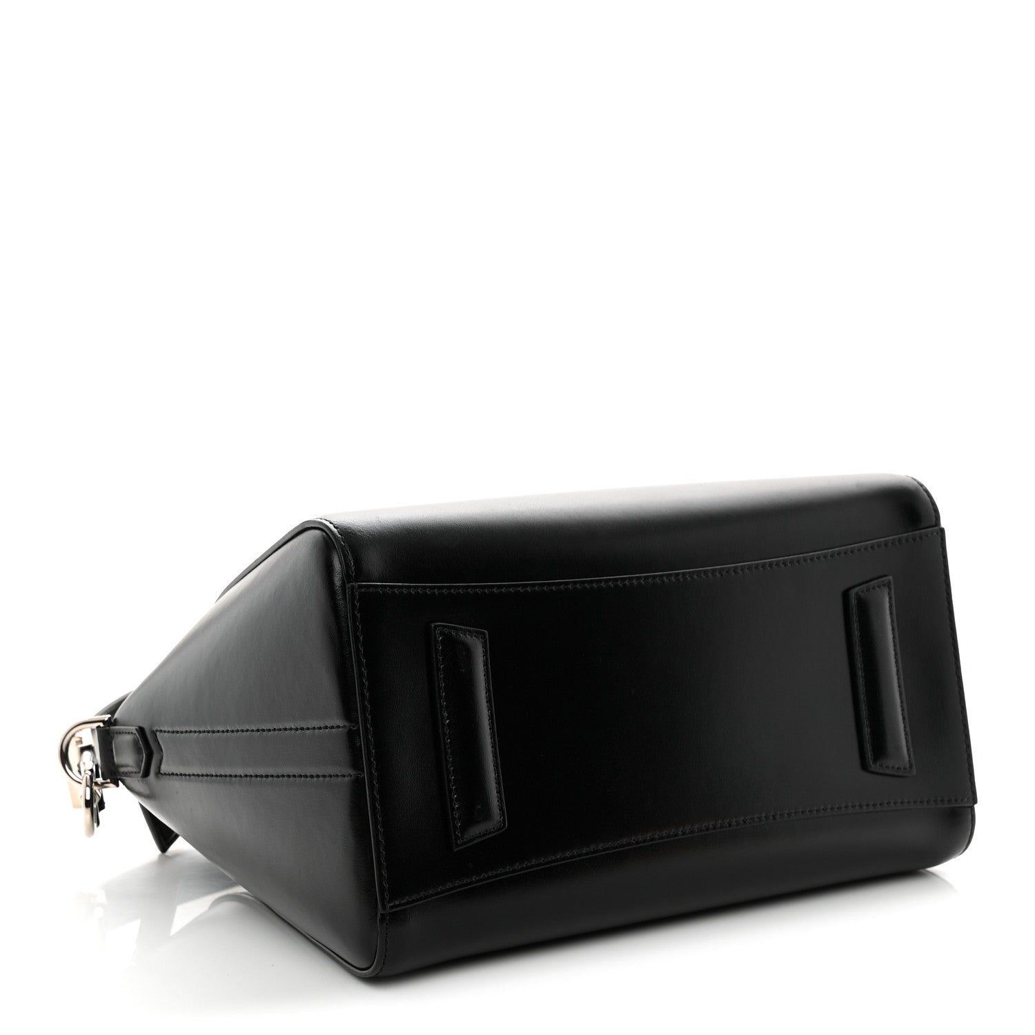 Shiny Lord Calfskin Small Antigona Black