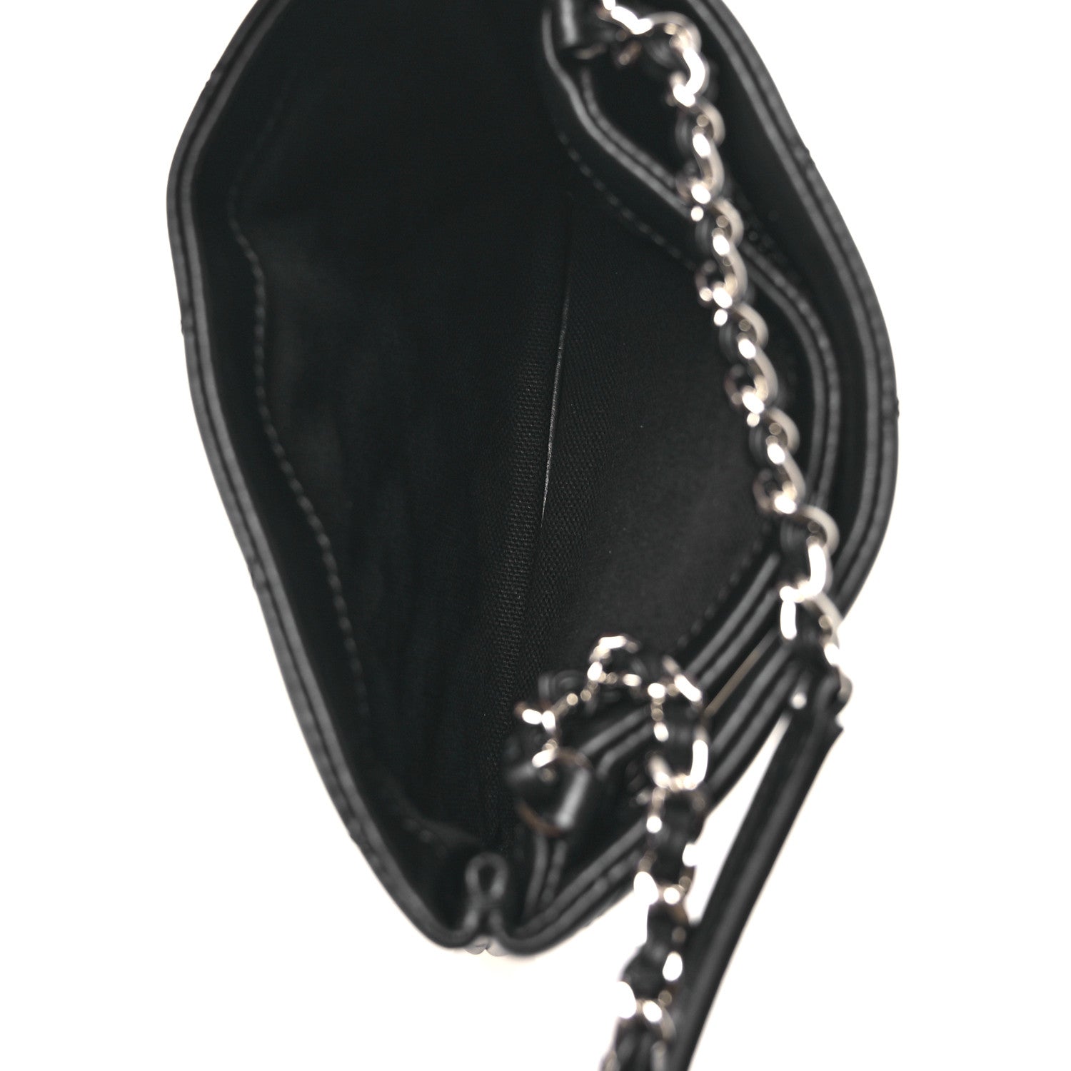Lambskin Quilted Uniform Crossbody Bag Black