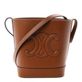 Smooth Calfskin Small Cuir Triomphe Bucket Bag Tan
