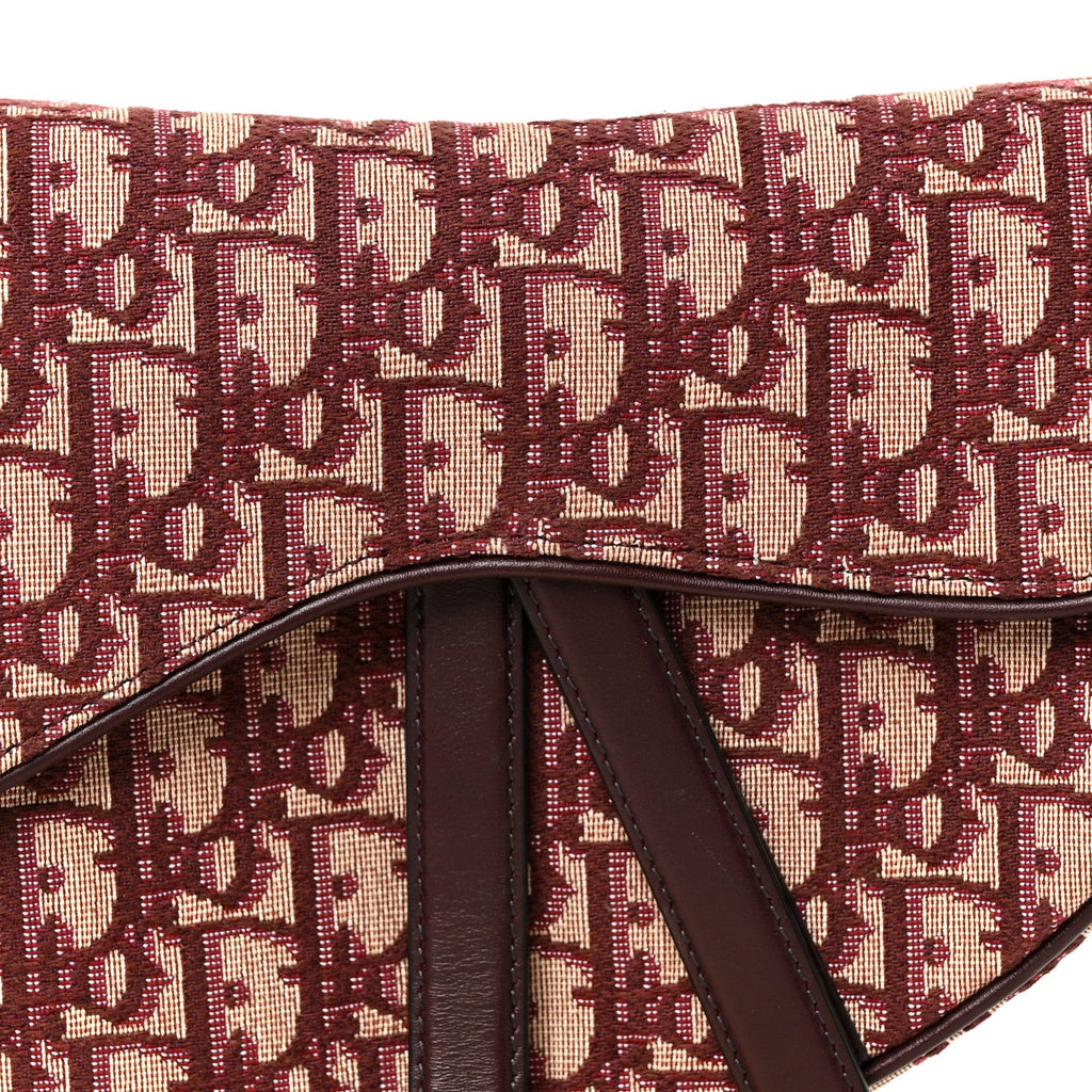 Oblique Saddle Bag Burgundy