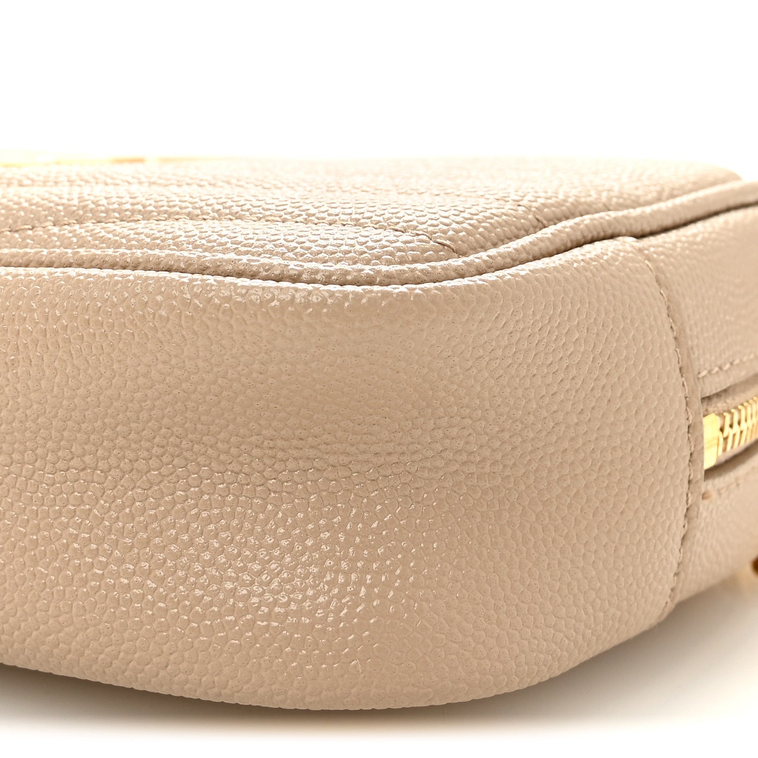 Grain De Poudre Matelasse Monogram Mini Lou Camera Bag Dark Beige