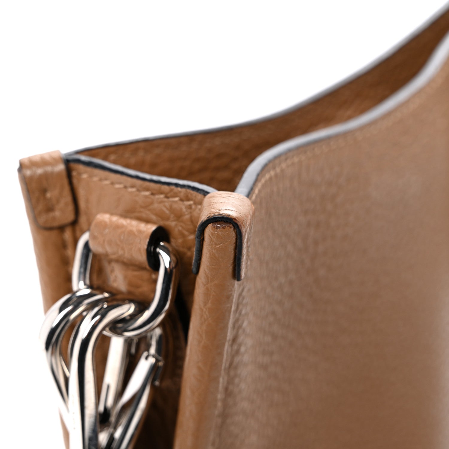 Vitello Daino Soft Mini Hobo Messenger Bag Caramel
