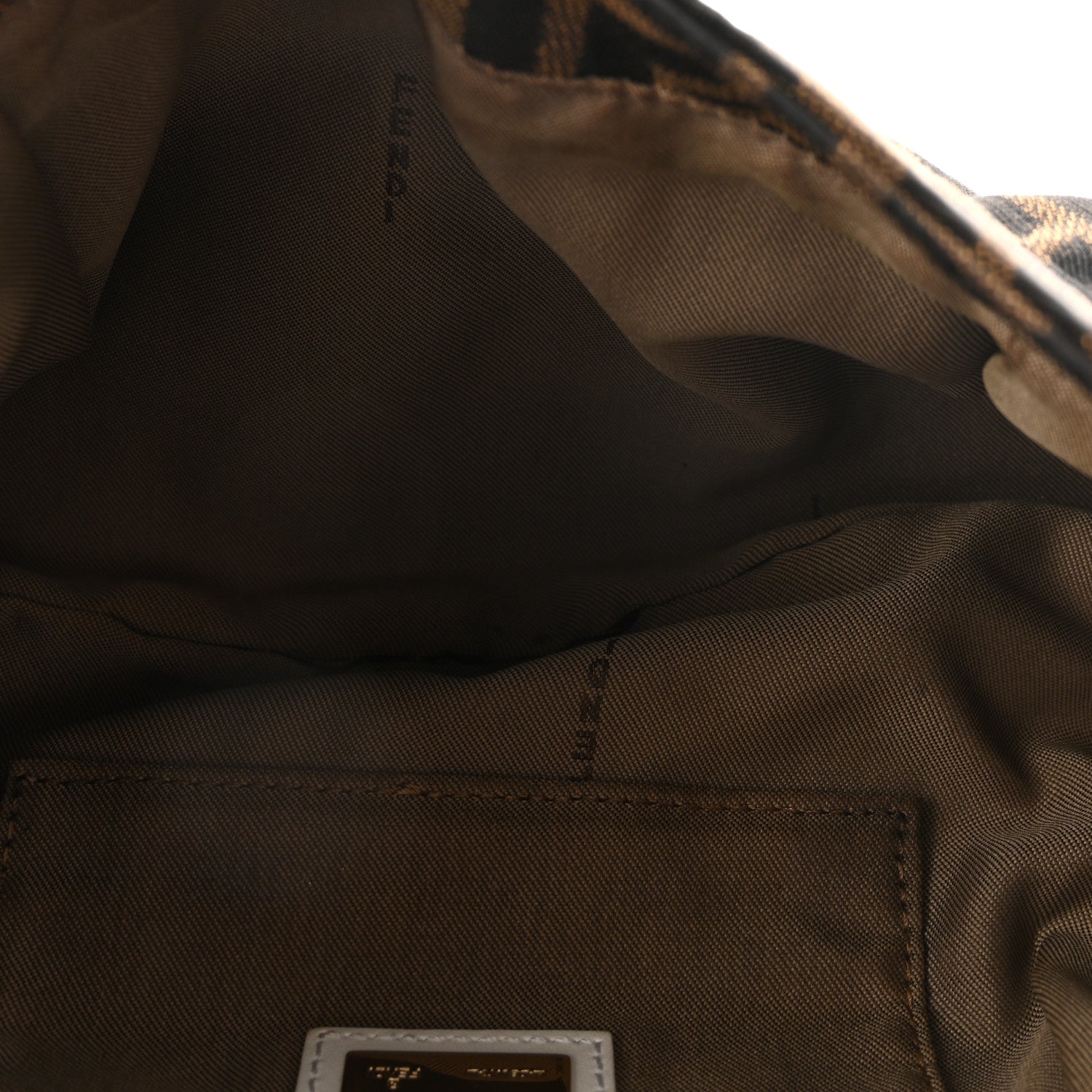 Zucca Cuoio Lucido Small Chef Shoulder Bag Tobacco White