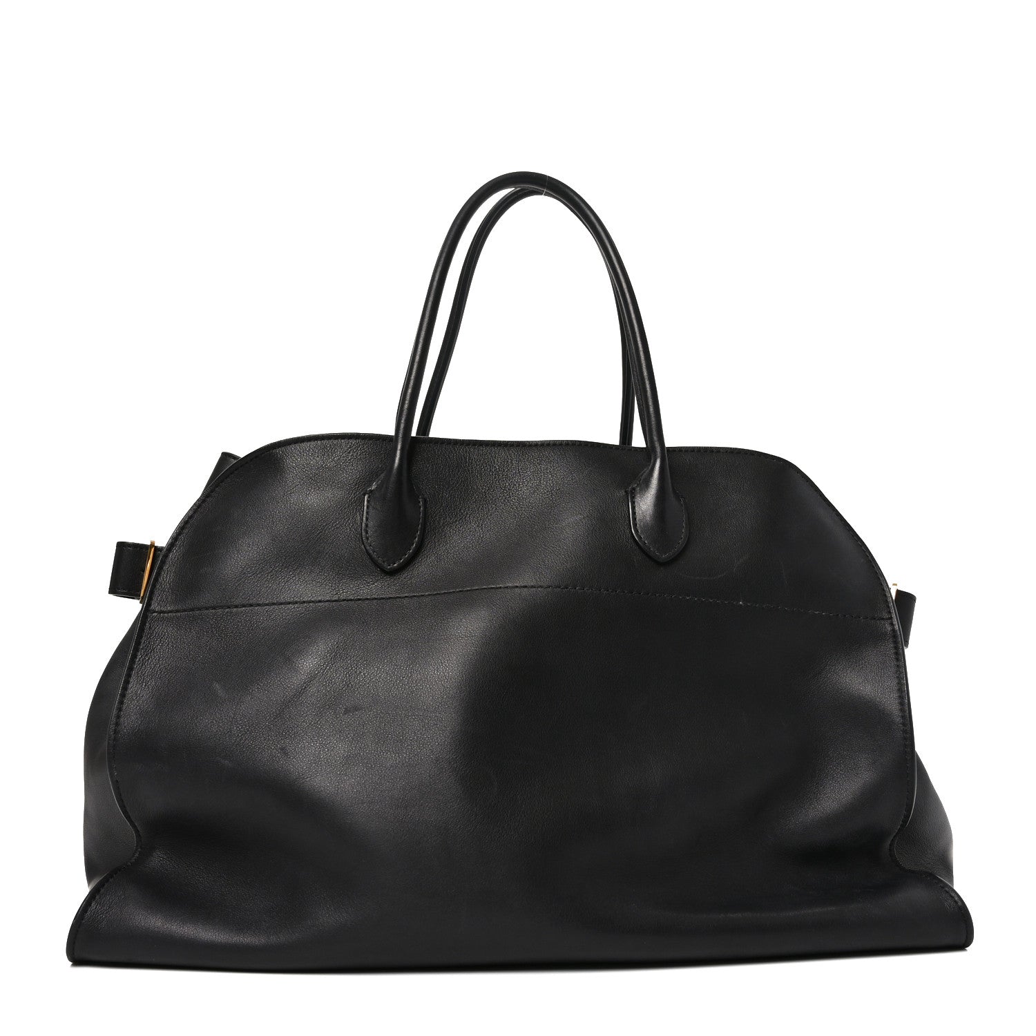 Polished Saddle Calfskin Soft Margaux 17 Black