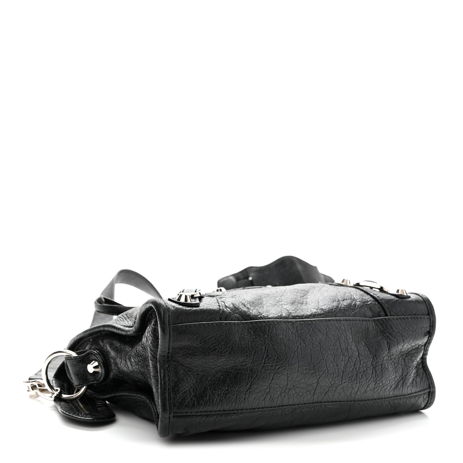 Agneau Classic Silver Hardware Mini City Black