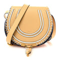 Calfskin Small Marcie Saddle Bag Soft Tan