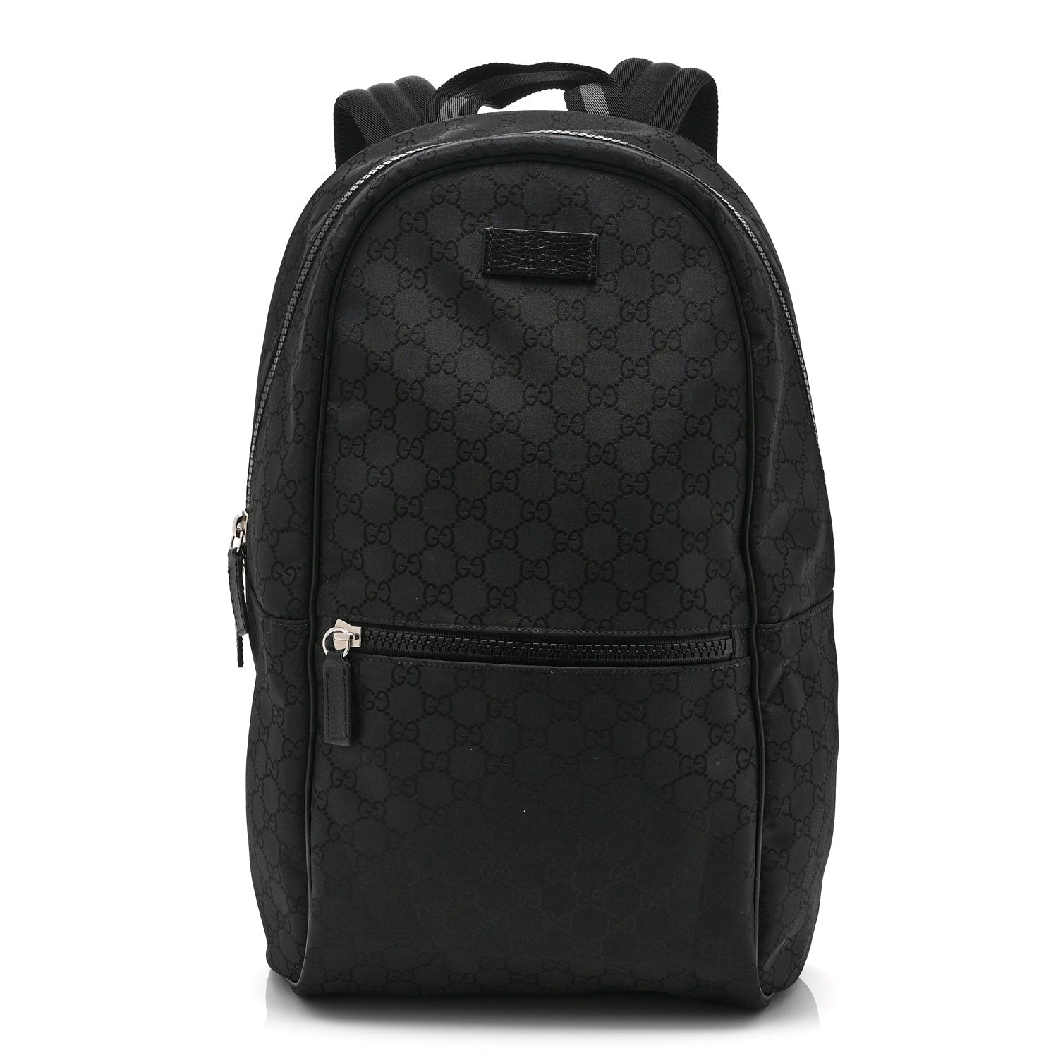 Nylon Monogram Slim Backpack Black