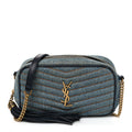 Denim Matelasse Monogram Mini Lou Camera Bag California Blue