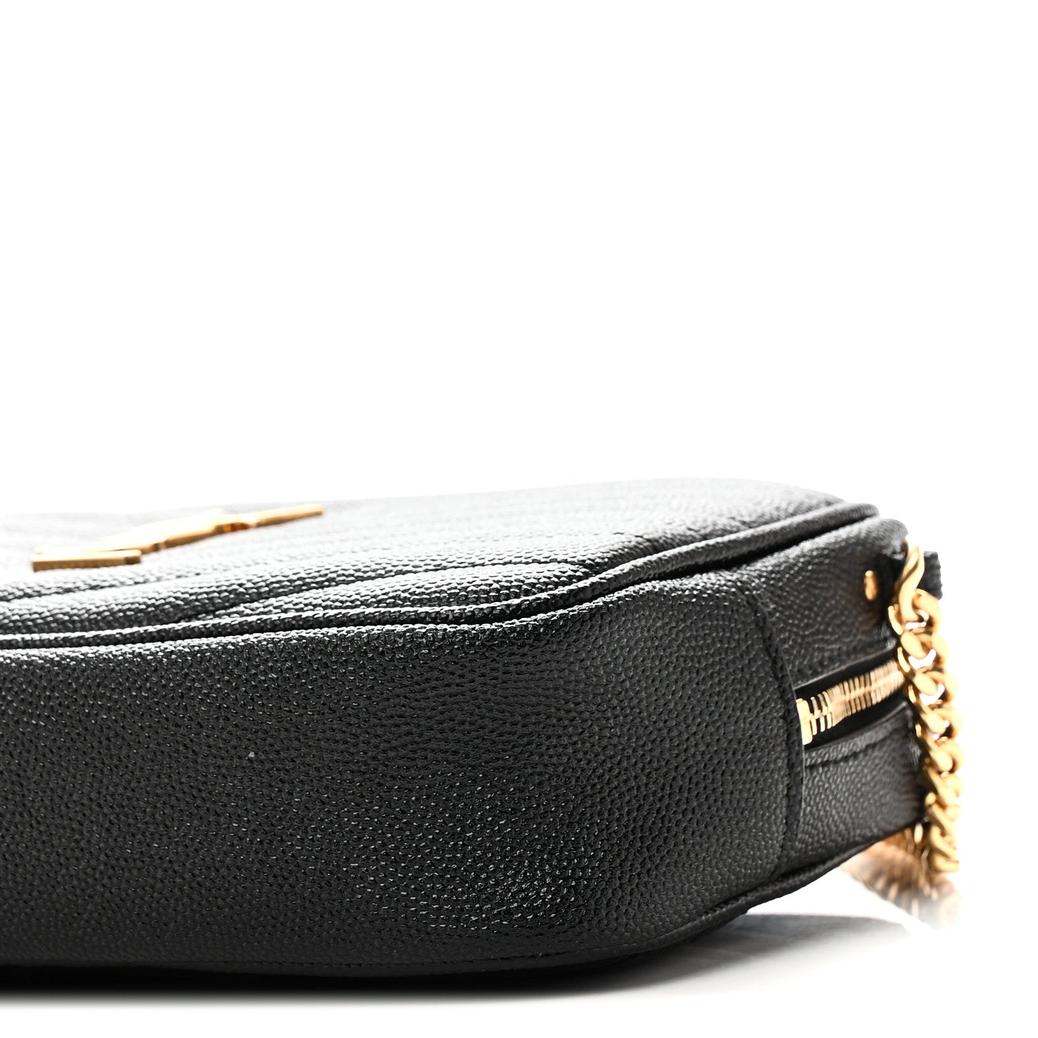 Grain De Poudre Matelasse Monogram Mini Lou Camera Bag Black