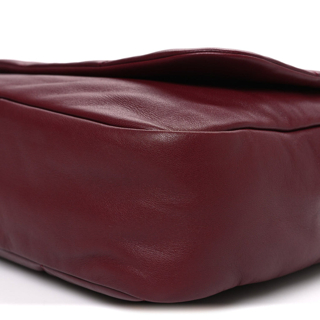 Lambskin Matelasse Monogram Medium Jamie 4.3 New Dark Bordeaux