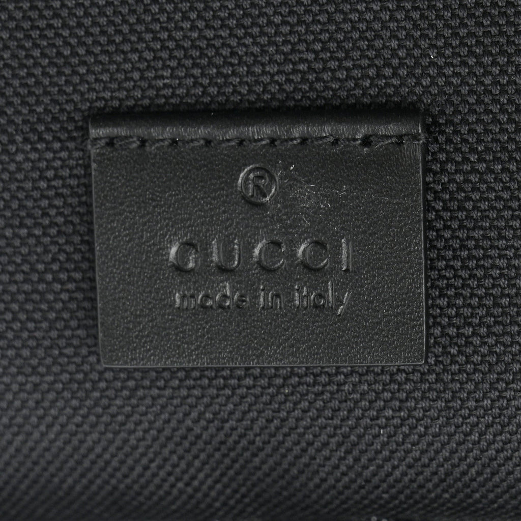GG Supreme Monogram Briefcase Backpack Black Grey