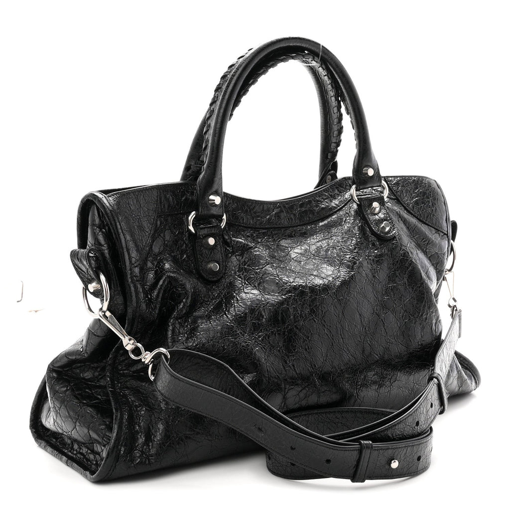 Agneau Arena Silver Hardware Medium Le City Black
