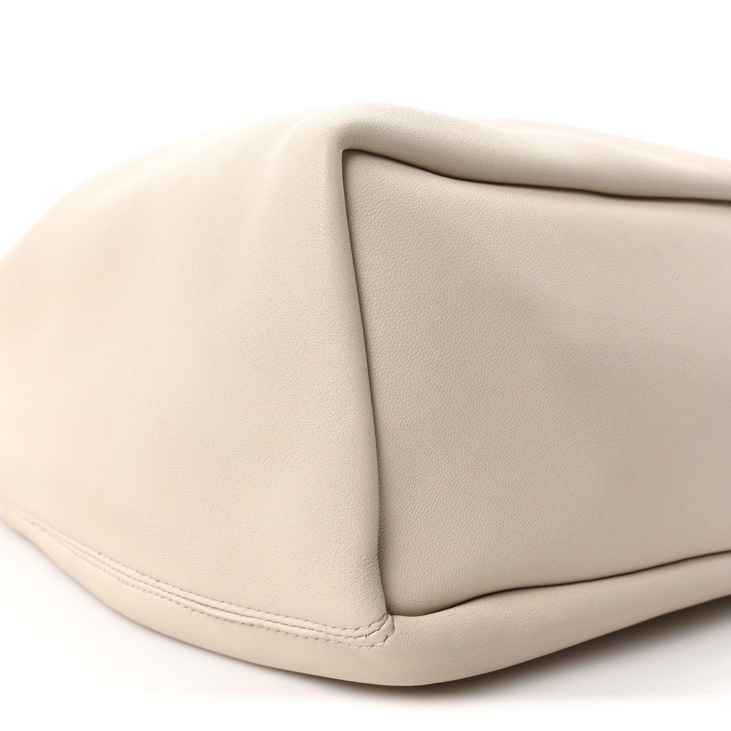 Buttery Nappa Lambskin Small Squeeze Bag Sea Salt
