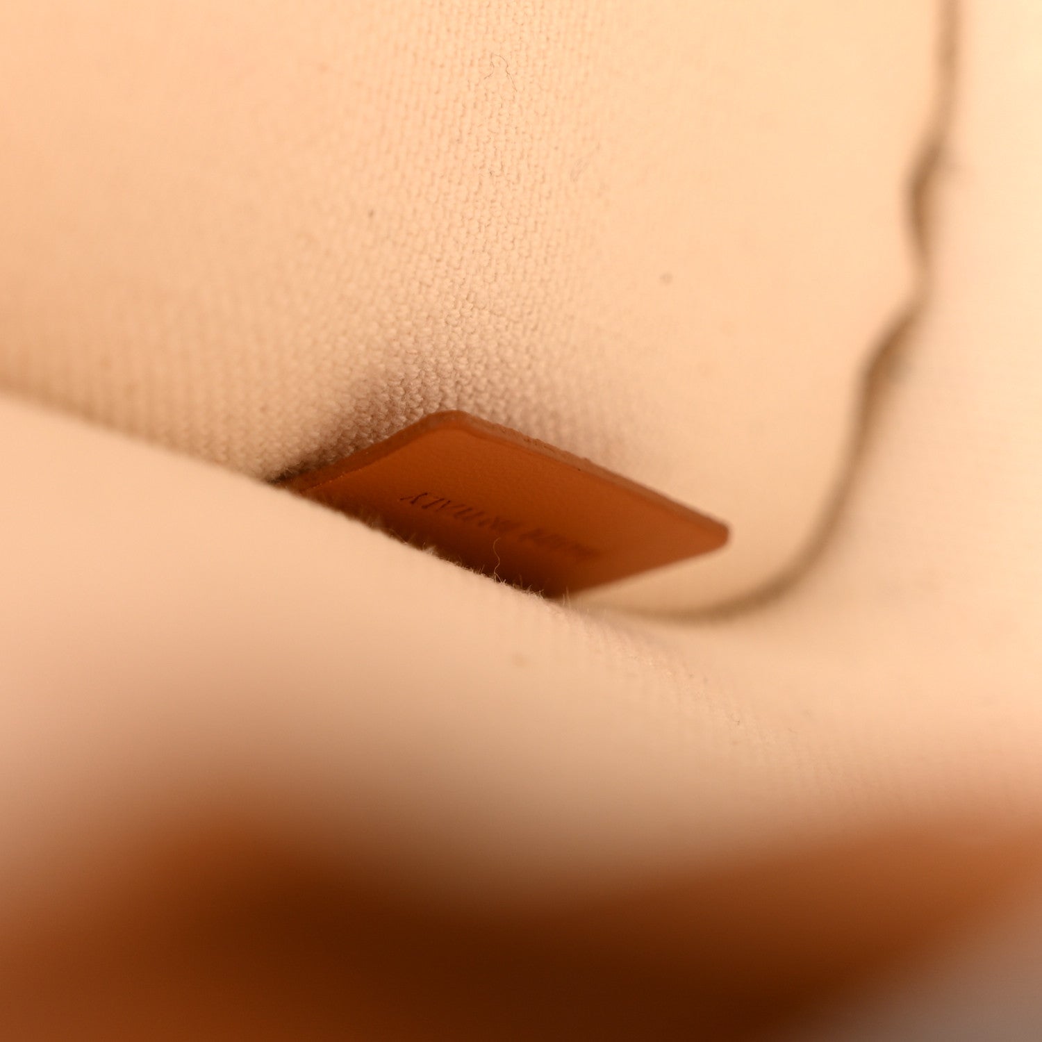 Canvas Calfskin Mini Vertical Cabas Natural Tan