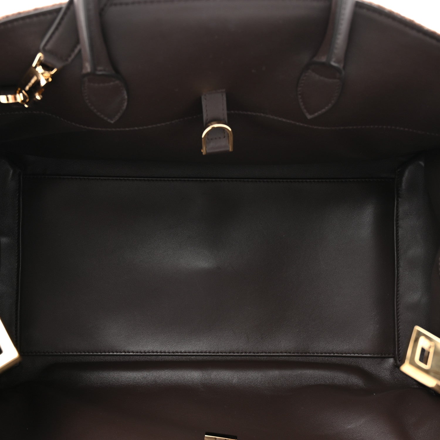 Wool Felt Medium Hug Bag Brown