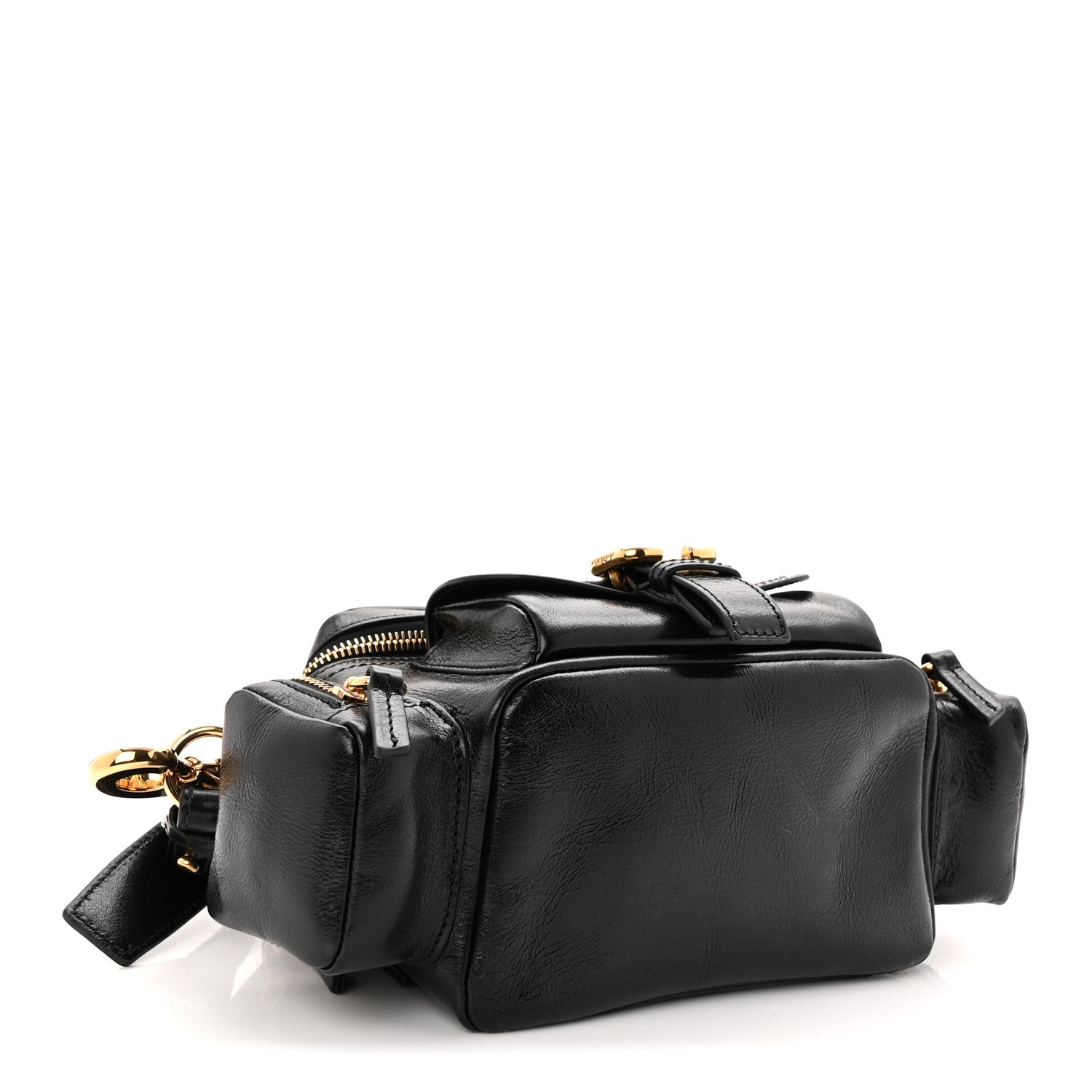 Shiny Buffalo Small Double Carry Camera Bag Black