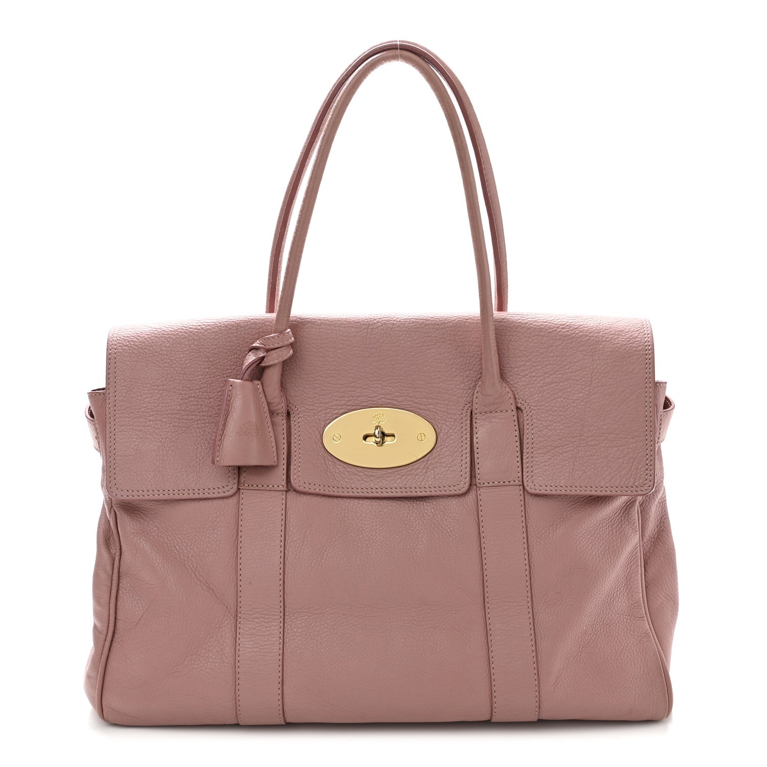 Classic Grain Calfskin Bayswater Powder Pink