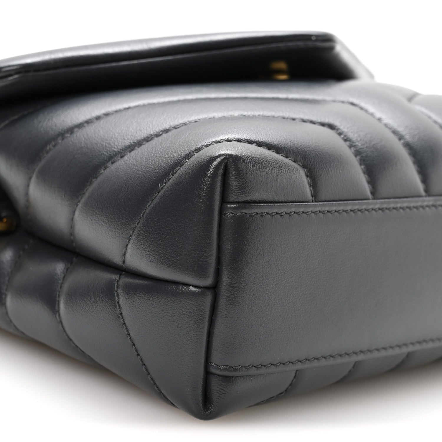 Calfskin Y Quilted Monogram Toy Loulou Crossbody Bag Storm