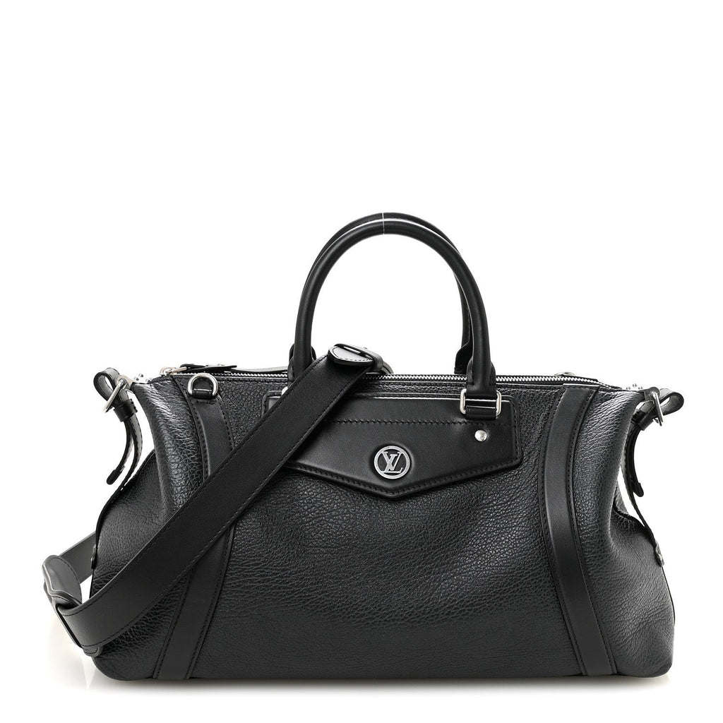 Pixel Lambskin LV Biker MM Black