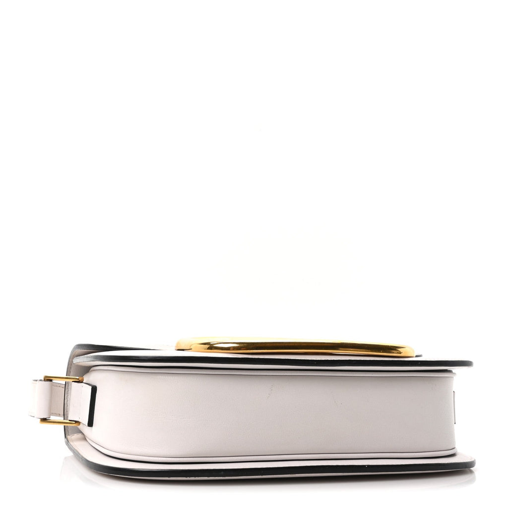 Smooth Calfskin Supervee Shoulder Bag Optic White