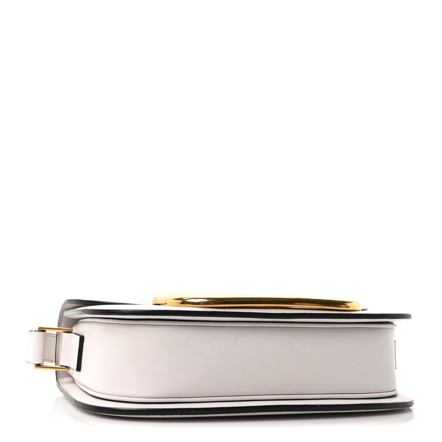 Smooth Calfskin Supervee Shoulder Bag Optic White