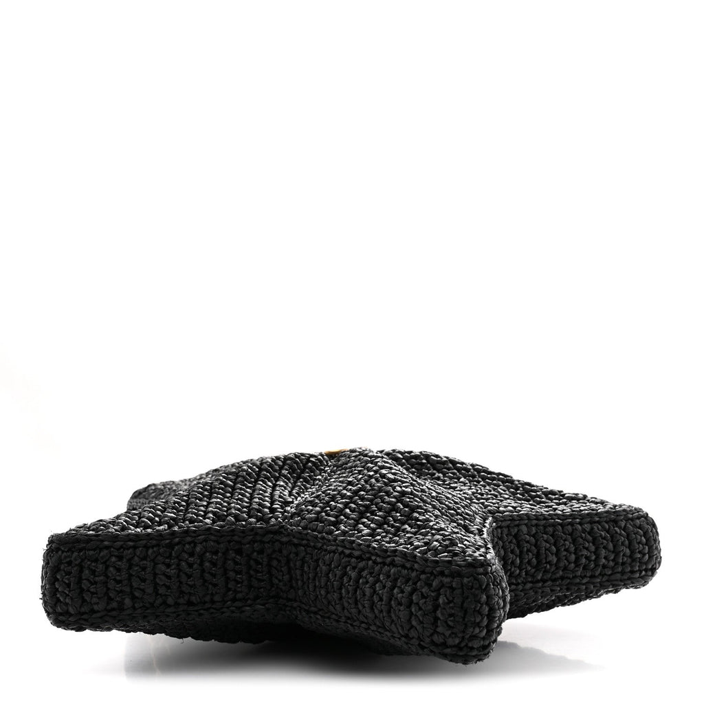 Raffia Star Coco Beach Bag Black