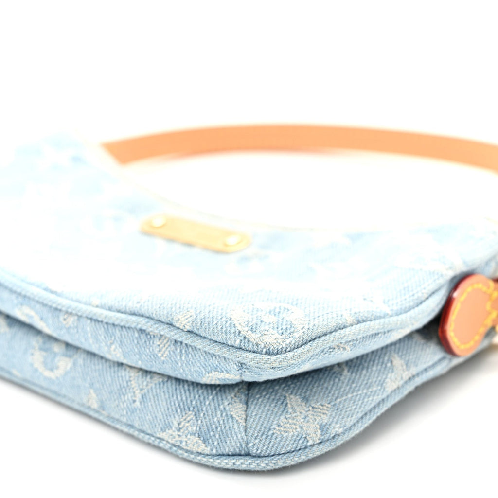 Monogram Denim Liv Pochette Sky Blue