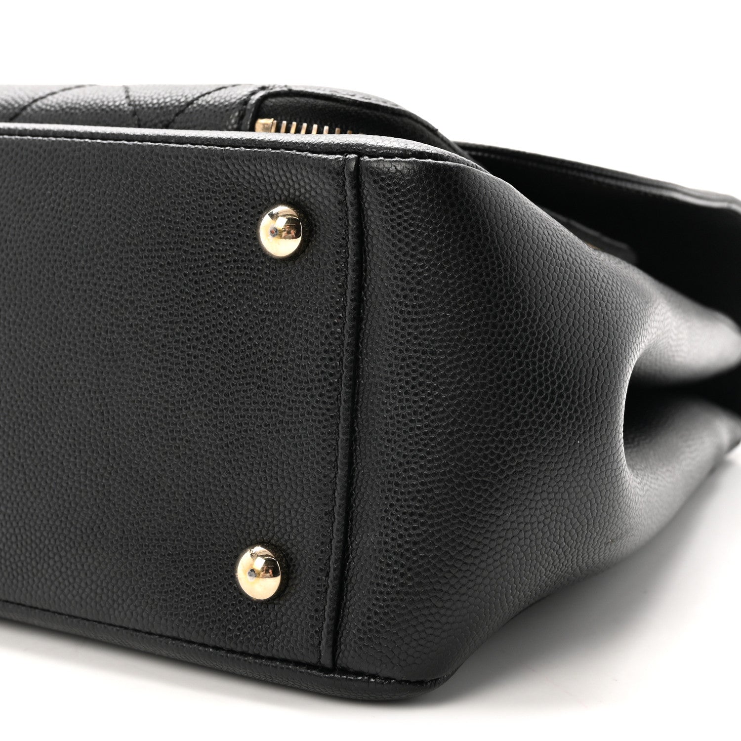 Caviar Quilted Large Business Affinity Flap Black