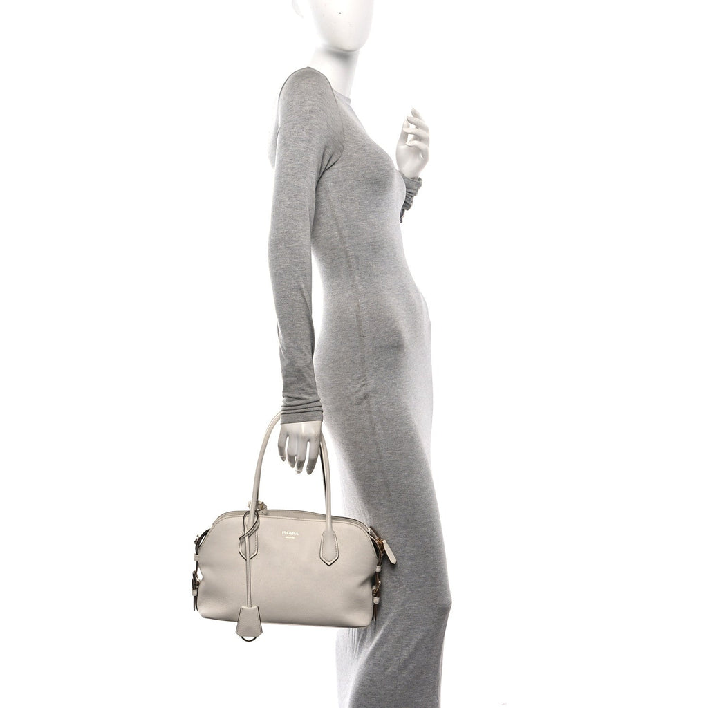Glace Calfskin Medium Signet Tote Talco