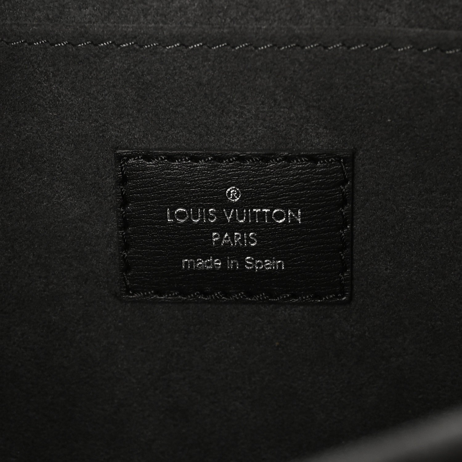 Denim Monogram Jacquard Dauphine MM Black