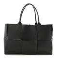 Grained Calfskin Maxi Intrecciato Arco Black