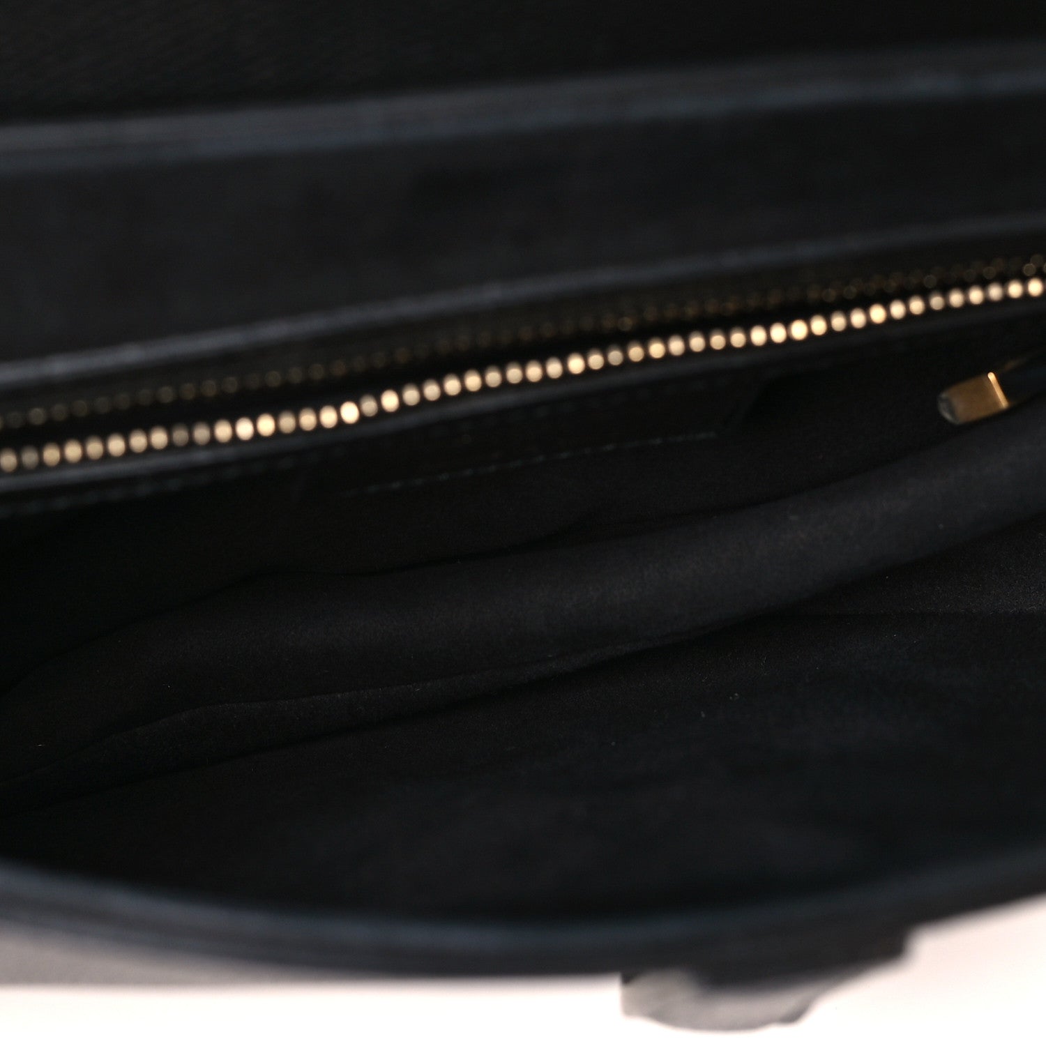 Grained Calfskin Saddle Bag Black