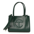 Vegan Leather Small Shopping Bag Leaf