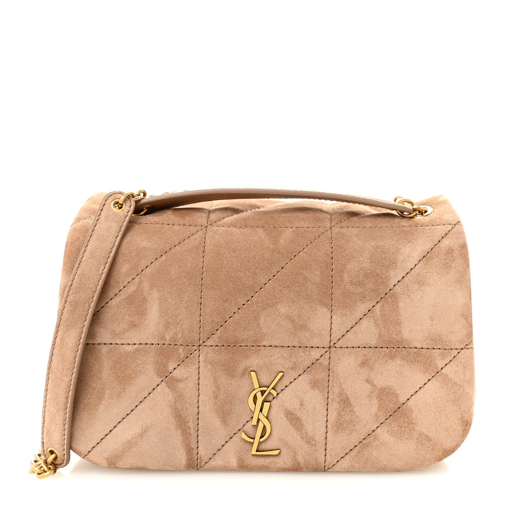Suede Matelasse Monogram Mini Jamie 4.3 Whisper Pink