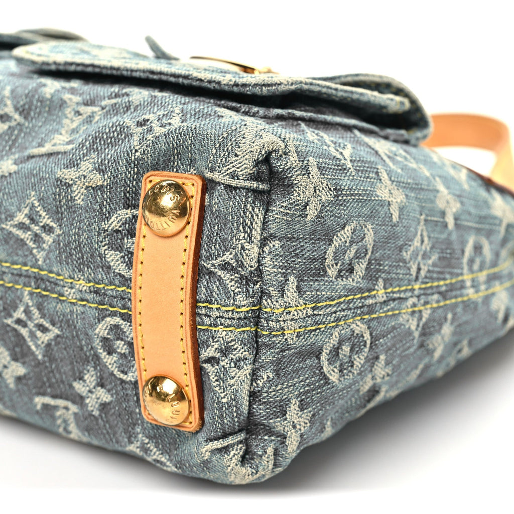 Monogram Denim Baggy PM Blue
