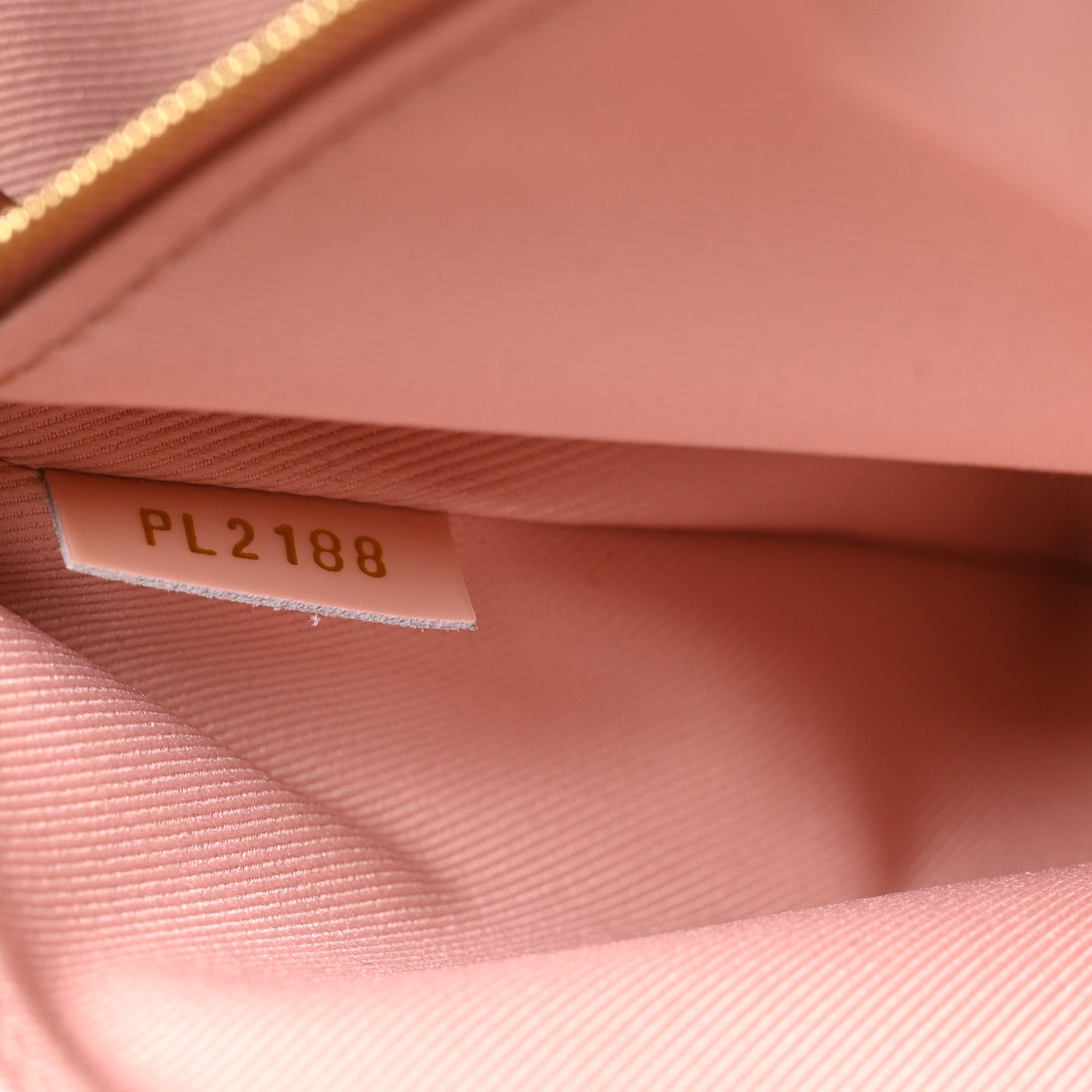 Patent Calfskin Monogram Cherrywood PM Rose Ballerine