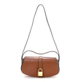 Smooth Calfskin Tabou Clutch On Strap Tan