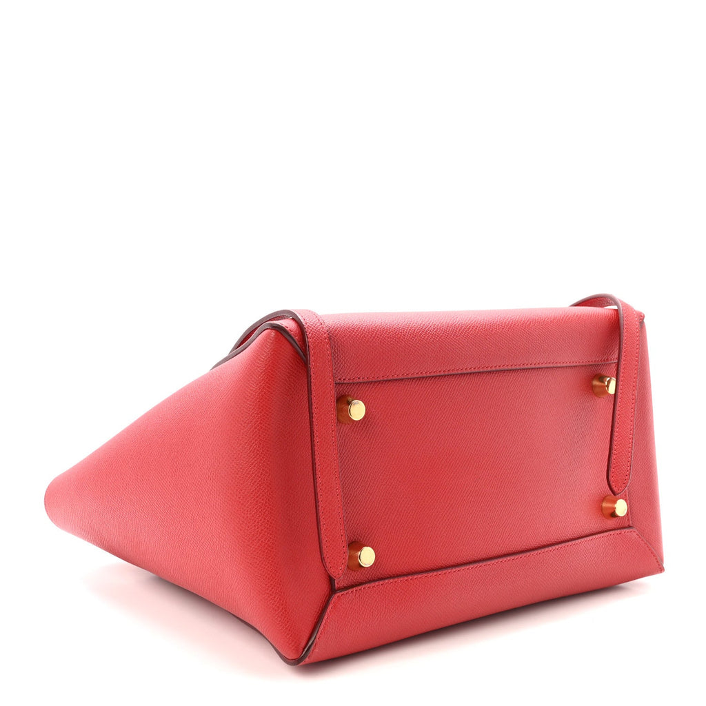 Grained Calfskin Mini Belt Bag Coquelicot