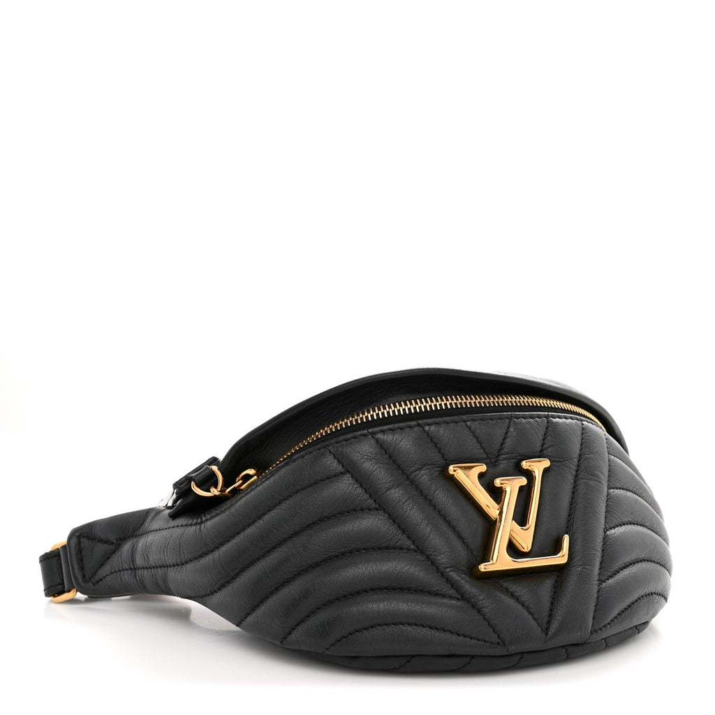 Calfskin Quilted New Wave Bumbag Black