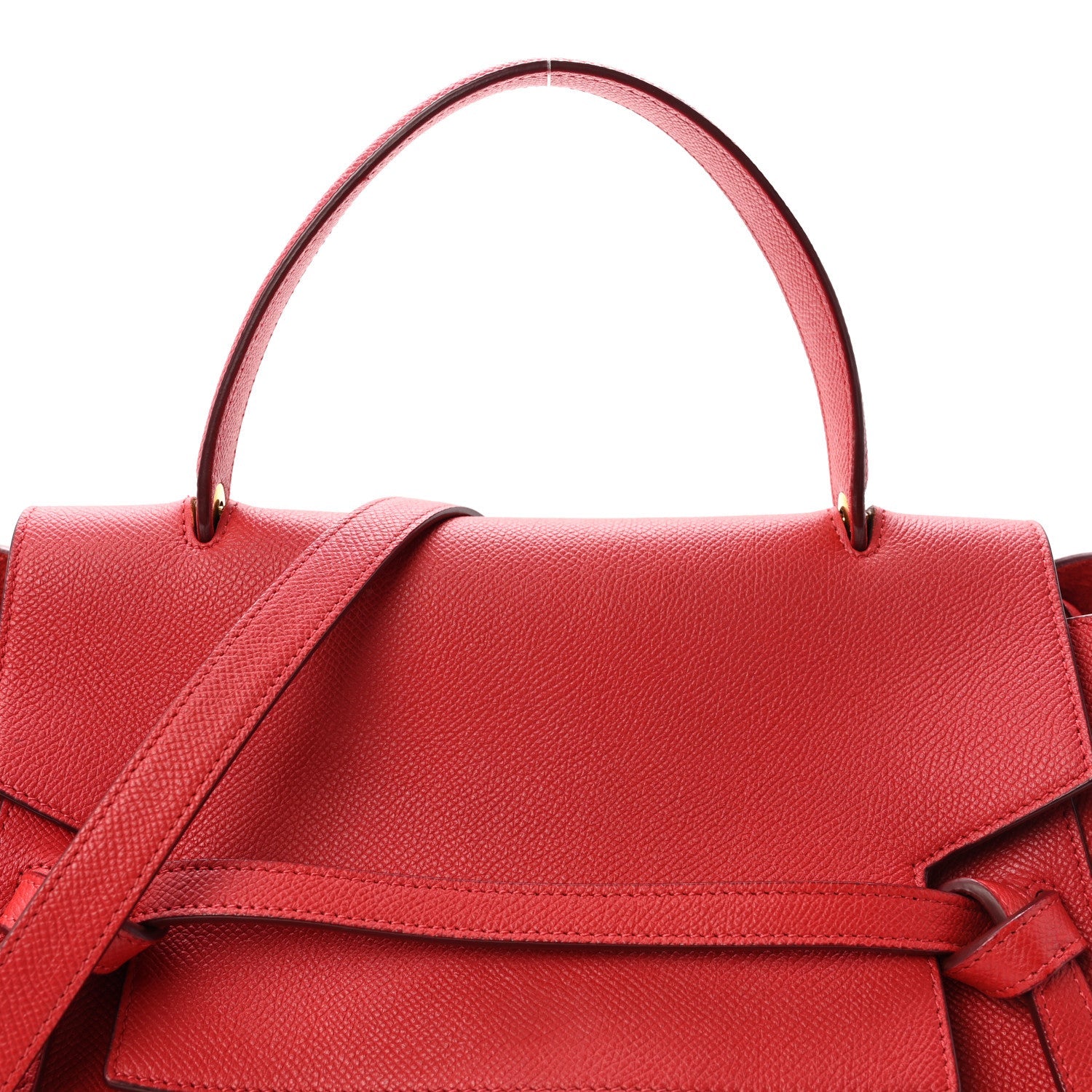 Grained Calfskin Mini Belt Bag Coquelicot