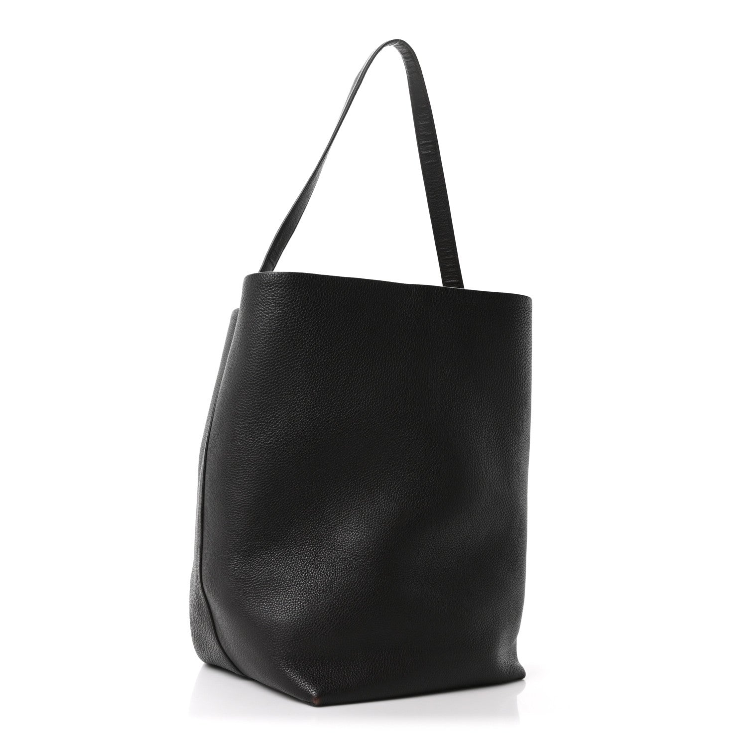 Grained Calfskin Large N/S Park Tote Brown