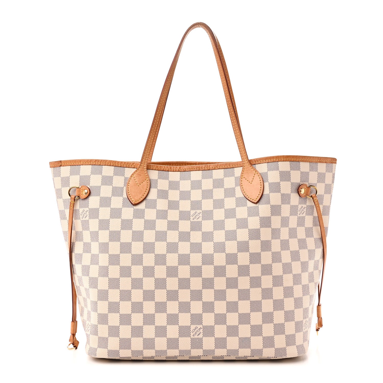 Damier Azur Neo Neverfull MM Rose Ballerine